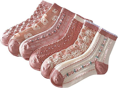 Chaussettes chaudes d'hiver pour femmes, 5 pièces, tricot épais, cabine, équipe confortable, douces, cadeaux pour femmes